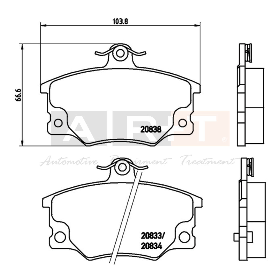 FİAT BALATA TEMPRA TİPO ALFA ROMEO 145 146 155 ÖN ,5892735