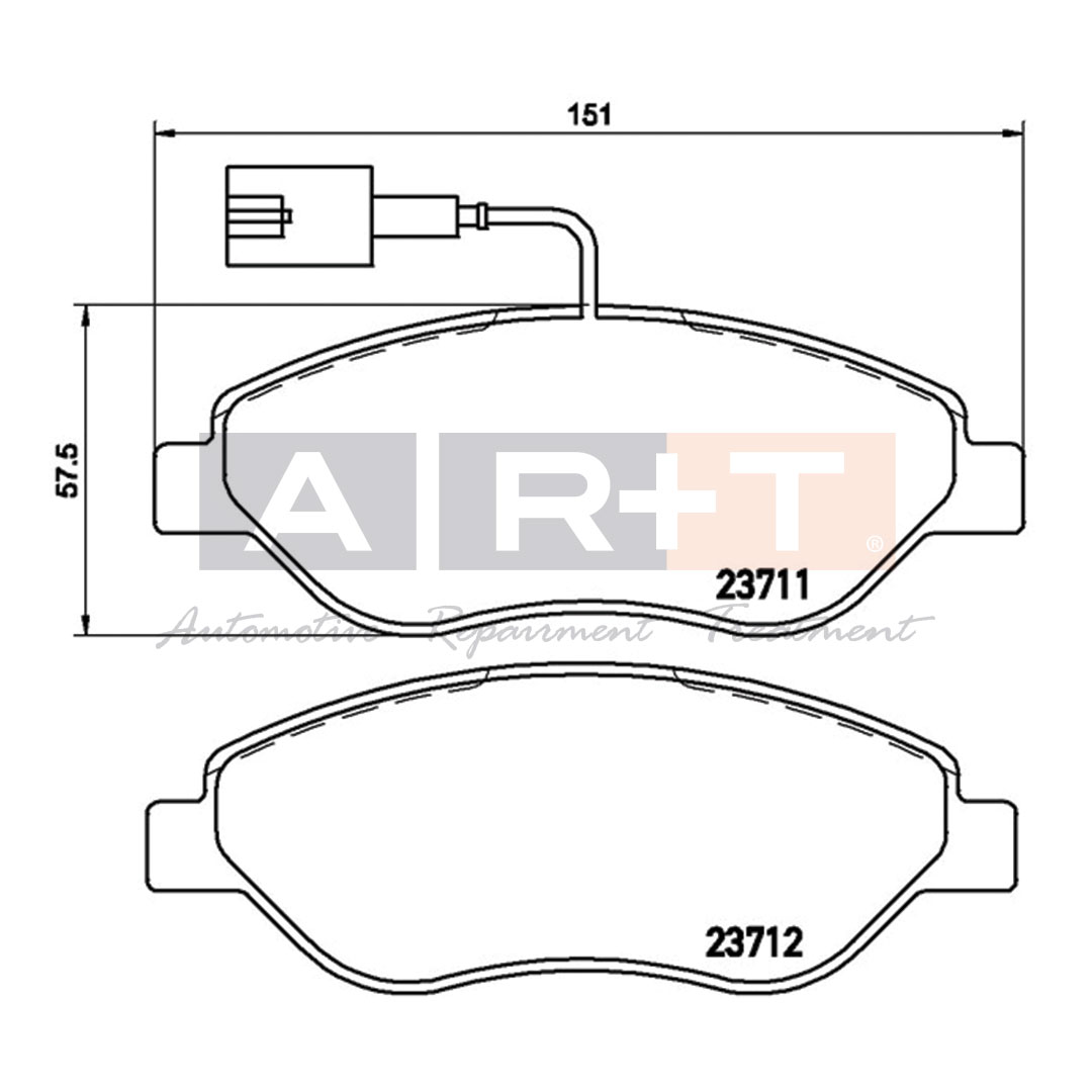 FİAT BALATA BRAVO II (07-) STİLO (01-) (04-) ÖN ,77365808