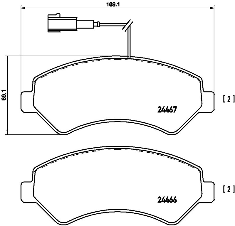 FİAT BALATA DUCATO -250 (11-) PEUGEOT BOXER ÖN ,77366022