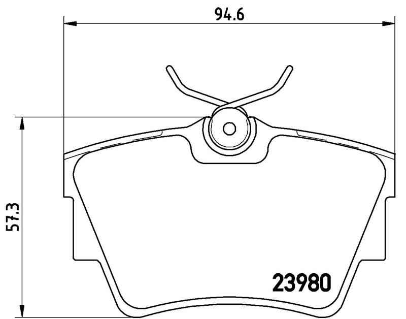 RENAULT BALATA TRAFİC (01-) OPEL VİVARO (01-) ARKA ,7701050918