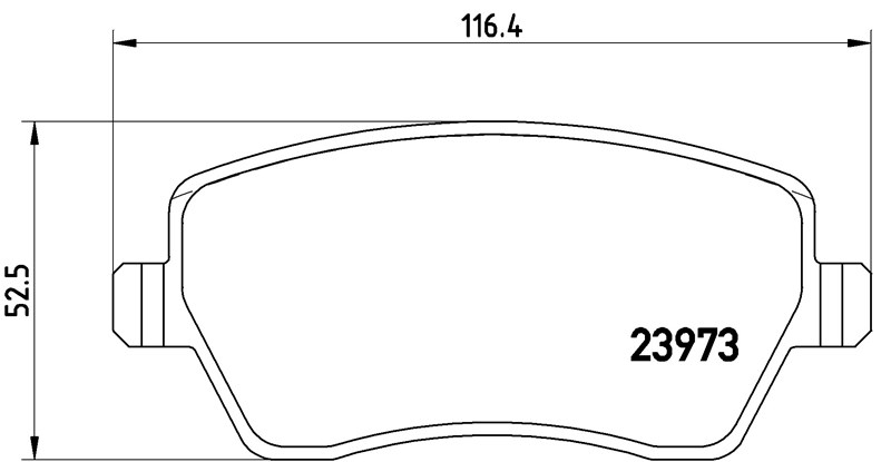 RENAULT BALATA CLİO III (05-) MODUS (04-) ÖN ,410604775R