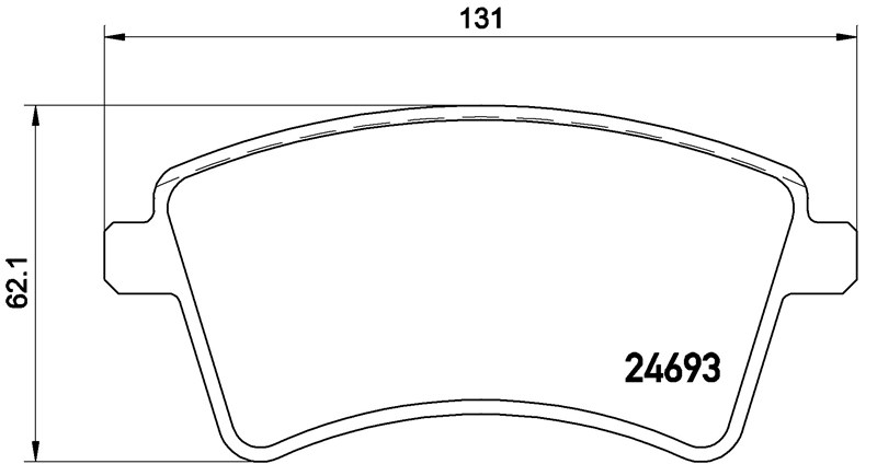 RENAULT BALATA KANGOO 1.5DCİ 45444 16V (08-) - ÖN ,410601334R