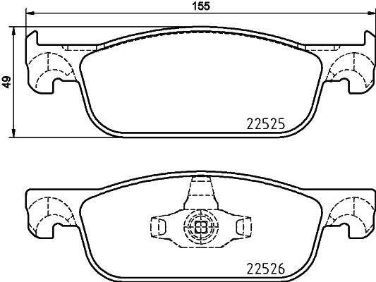 RENAULT BALATA CLİO IV; CLİO IV (12-) ÖN,410605536R