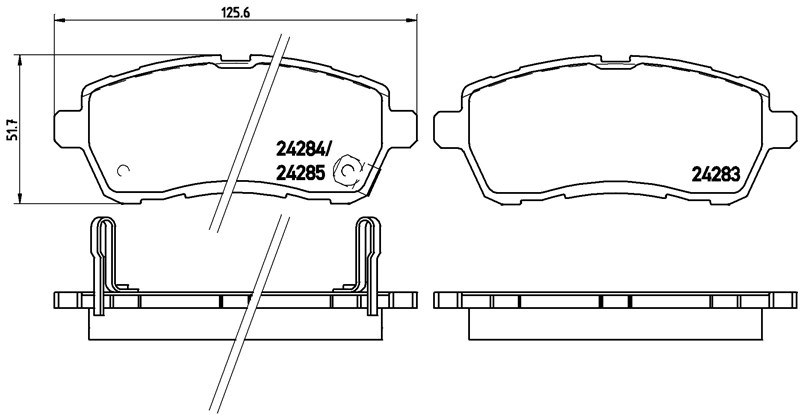 FORD BALATA FİESTA VI 45658 45383 45444 (08-) ÖN  ,ME8V5J 2K021 AB