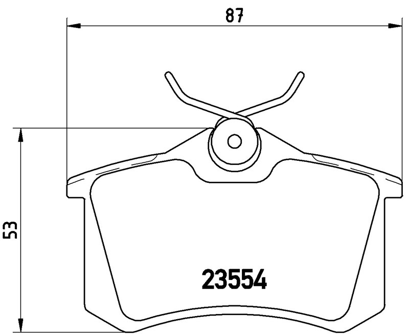 ARKA BALATA CİTROEN FORD PEUGEOT SEAT SKODA VW ,1J0698451,Uyumlu Araçlar Açıklamada