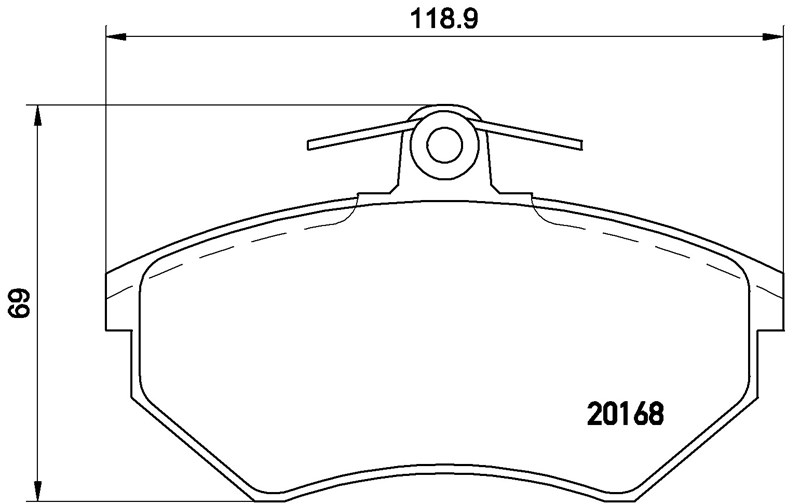 VW BALATA POLO CLASSİC 1997-01 PASSAT 1984-1997 ÖN ,357698151A