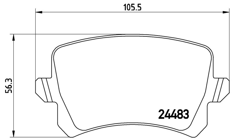 VW BALATA CADDY III GOLF V-VI JETTA PASSAT ARKA ,1K0698451G