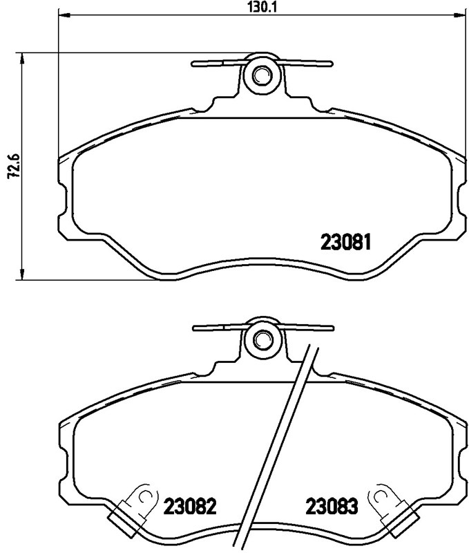 HYUNDAİ BALATA H100 -1993 ÖN      ,5810143A00