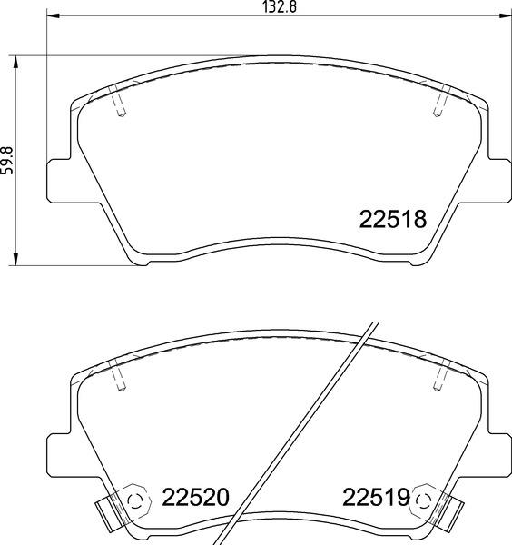 HYUNDAİ BALATA ELENTRA (15-) IONIQ (16-) ÖN    ,58101F2A00