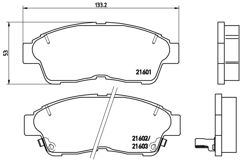 TOYOTA BALATA COROLLA RAV 4 CAMRY CORONA CARİNA ÖN ,446533040