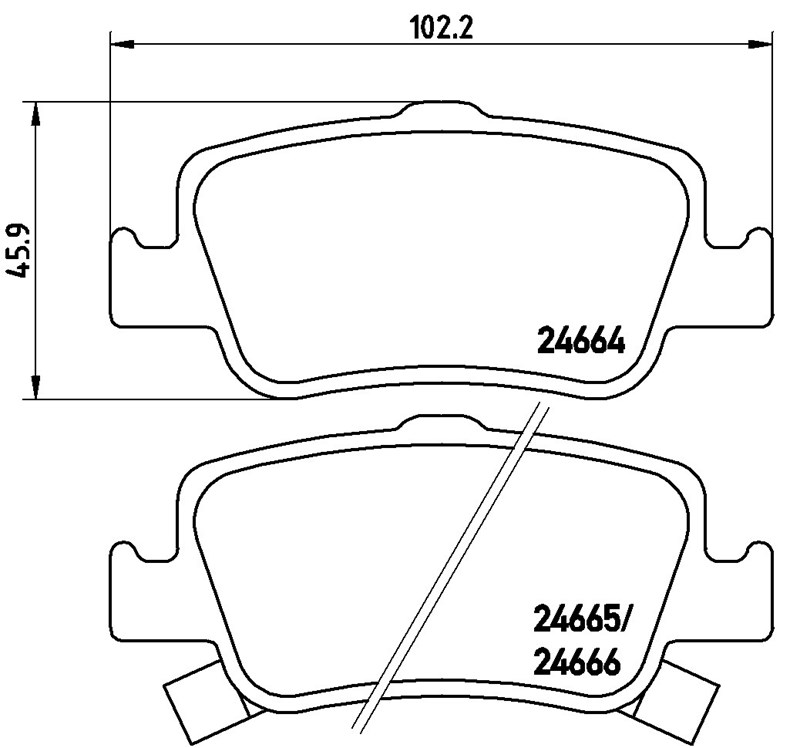 TOYOTA BALATA AURİS (07-) AURİS (12-) COROLLA ARKA ,04466-02292,04466-02291,58302A6A31,58302A6A20