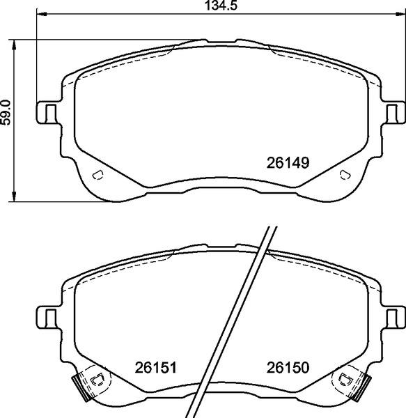 TOYOTA BALATA COROLLA (19-) ÖN ,446502470