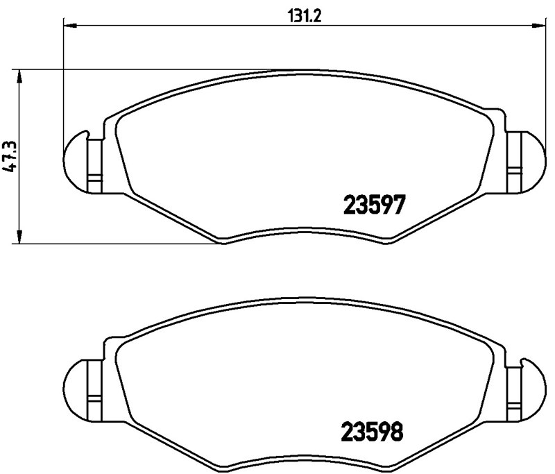 PEUGEOT BALATA 206 - 1,1 - 1,4 - 1,6 - 1,9,4251.66