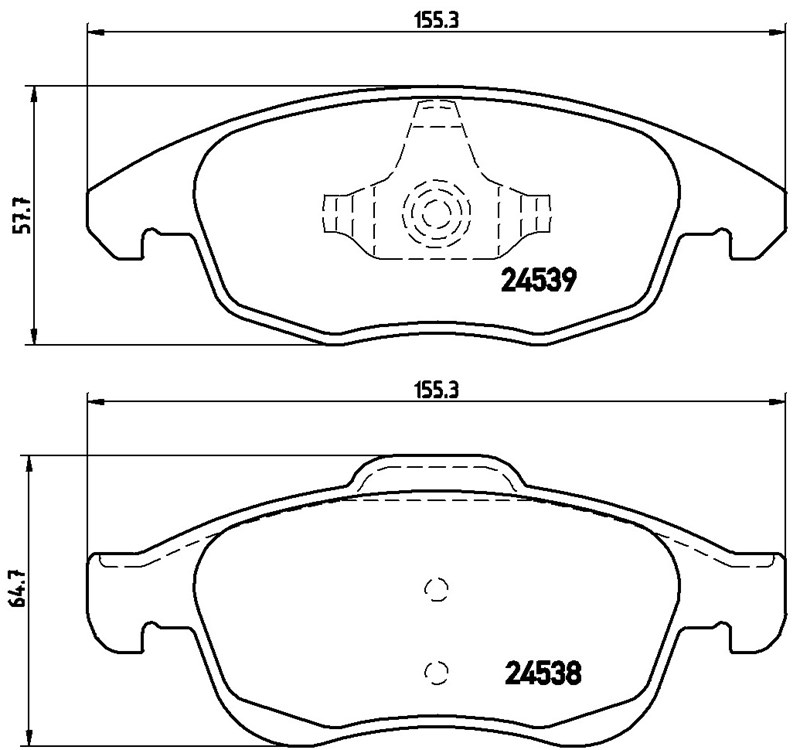 PEUGEOT BALATA 5008 PARTNER TEPEE PARTNER (08-) ÖN,4254.25 4253.61