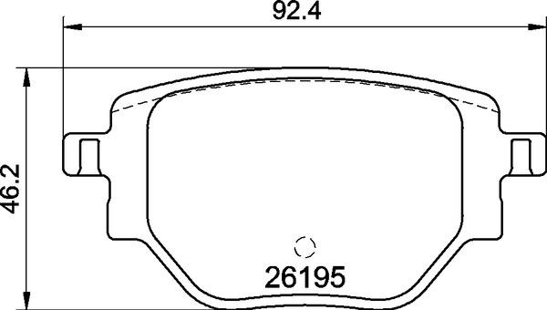 OPEL BALATA CORSA F 68 1.2, 1.5; PEUGEOT 208,ARKA  ,1664737180