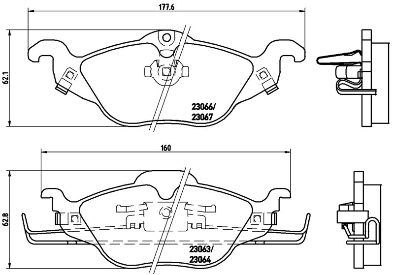 OPEL BALATA ASTRA F ASTRA G ZAFİRA (98-05) - ÖN ,1605034 1605070