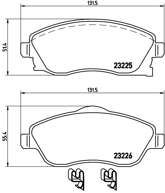 OPEL BALATA CORSA C (00-) COMBO 45474 45444 (01-) ÖN ,1605974