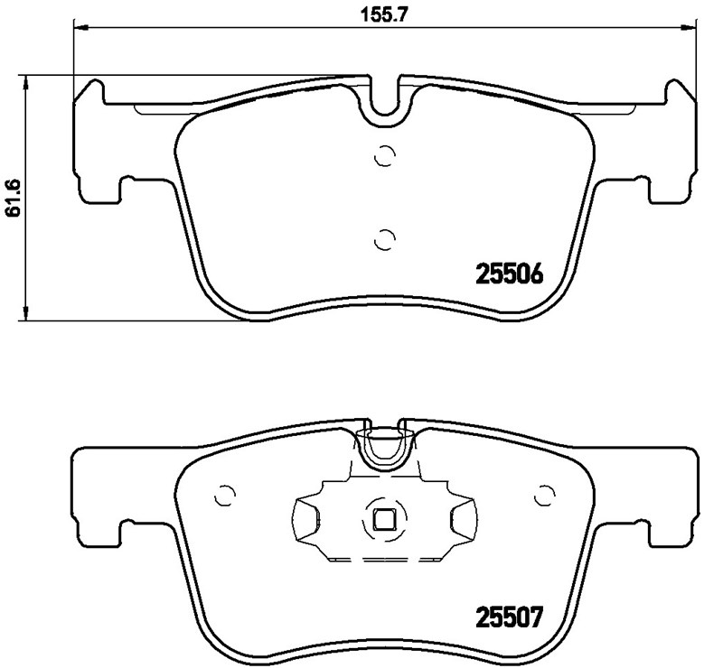 BMW BALATA 1 (F20 F21)(10-) 3 (F30 F35 F80) ÖN ,34116850568