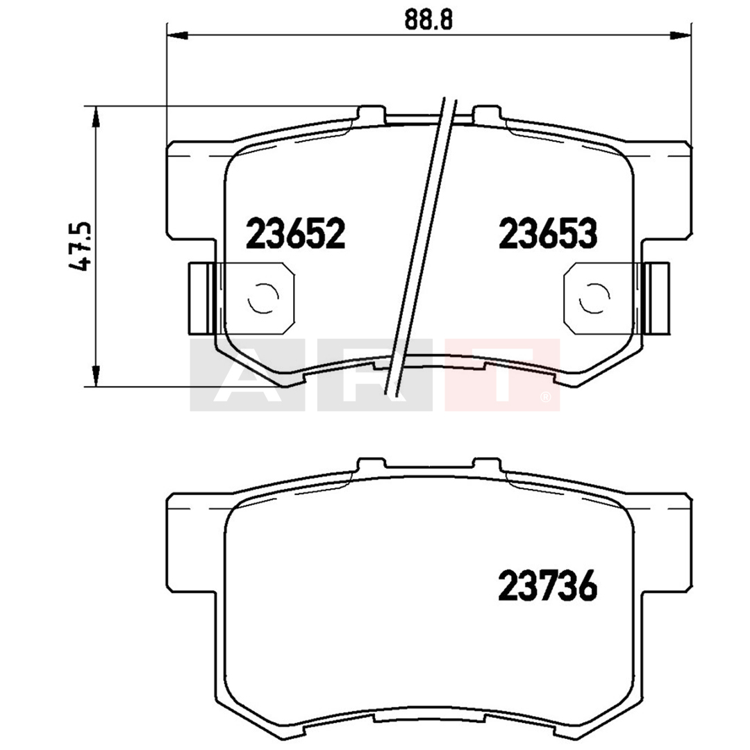 HONDA BALATA ACCORD IV V VI VII CİVİC V VI ARKA,43022S2A000